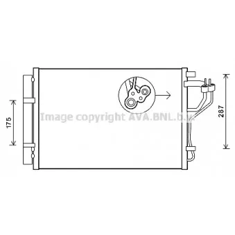 Condenseur, climatisation AVA QUALITY COOLING HYA5308D
