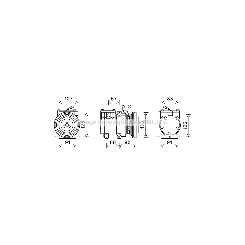 Compresseur, climatisation AVA QUALITY COOLING HYAK287