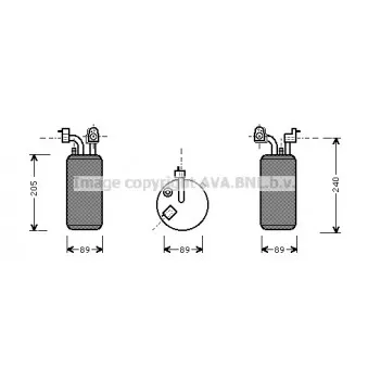 Filtre déshydratant, climatisation AVA QUALITY COOLING HYD067