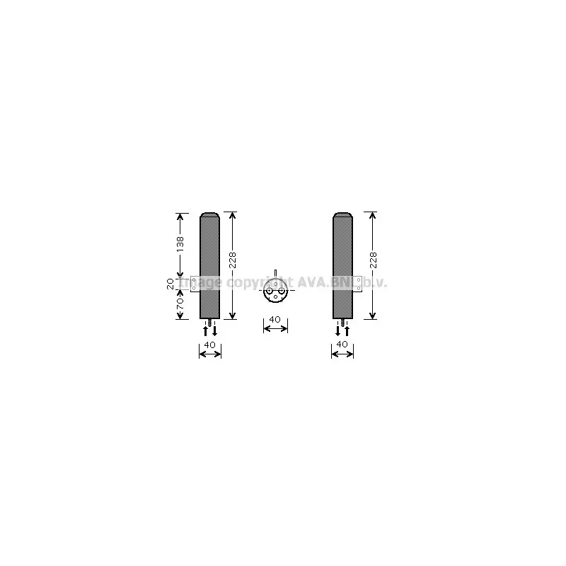 Filtre déshydratant, climatisation AVA QUALITY COOLING HYD193