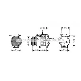 Compresseur, climatisation AVA QUALITY COOLING HYK239