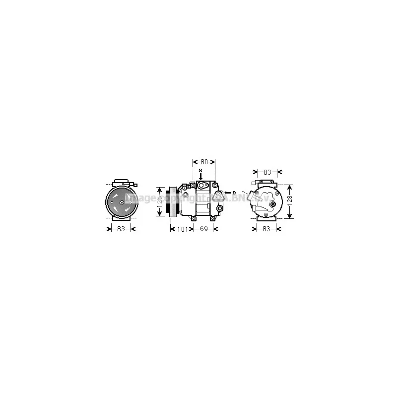Compresseur, climatisation AVA QUALITY COOLING HYK240