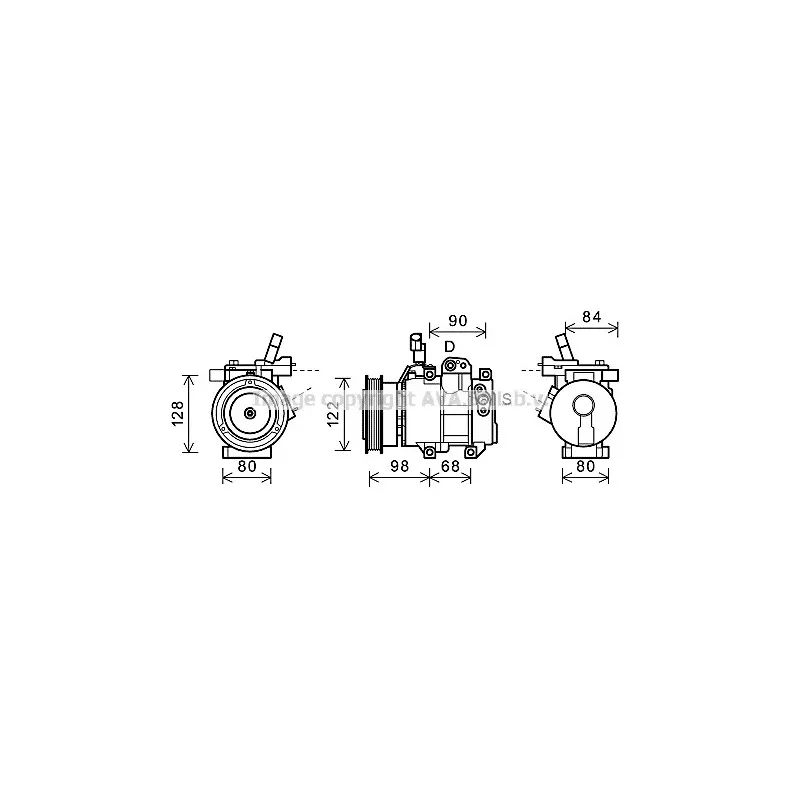 Compresseur, climatisation AVA QUALITY COOLING HYK272
