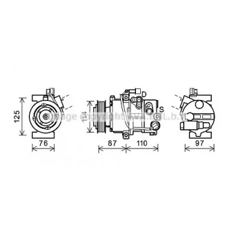 Compresseur, climatisation AVA QUALITY COOLING HYK301
