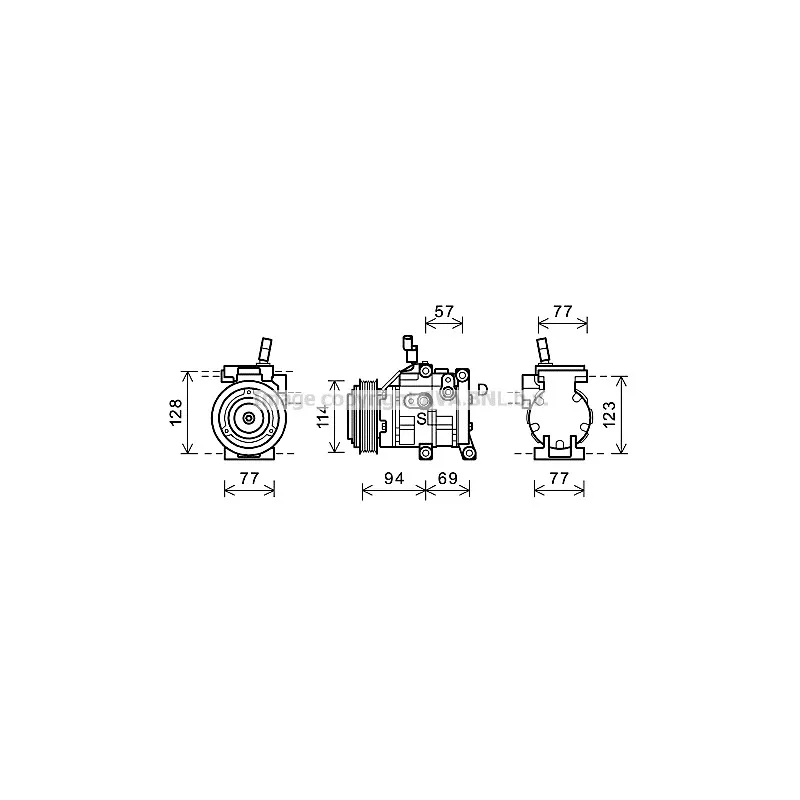 Compresseur, climatisation AVA QUALITY COOLING HYK320