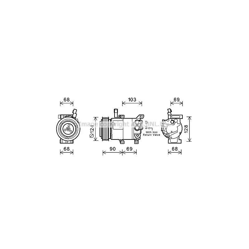 Compresseur, climatisation AVA QUALITY COOLING HYK382
