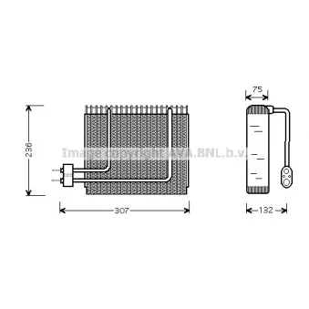 Evaporateur climatisation AVA QUALITY COOLING HYV014