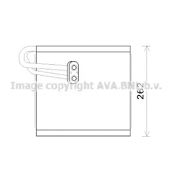 Evaporateur climatisation AVA QUALITY COOLING