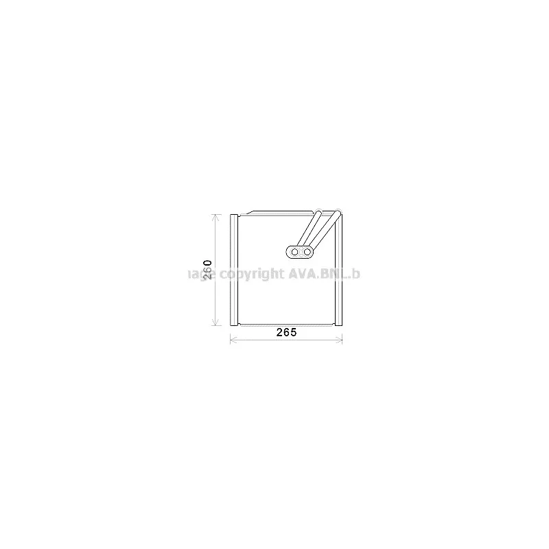 Evaporateur climatisation AVA QUALITY COOLING HYV406