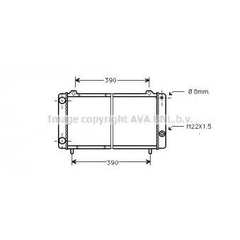 Radiateur, refroidissement du moteur AVA QUALITY COOLING