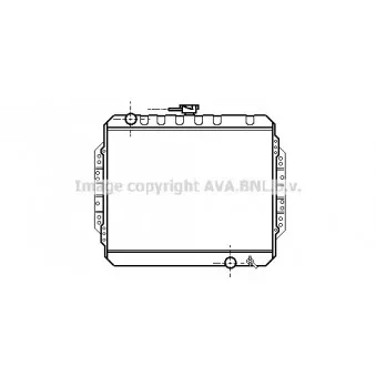 Radiateur, refroidissement du moteur AVA QUALITY COOLING IS2003
