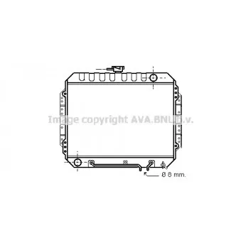 Radiateur, refroidissement du moteur AVA QUALITY COOLING IS2014