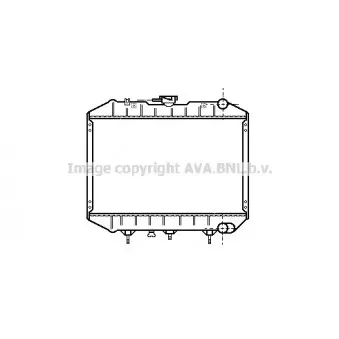 Radiateur, refroidissement du moteur AVA QUALITY COOLING IS2018