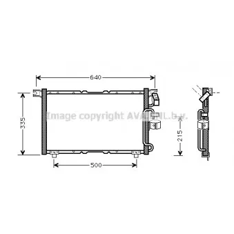 Condenseur, climatisation AVA QUALITY COOLING IS5023