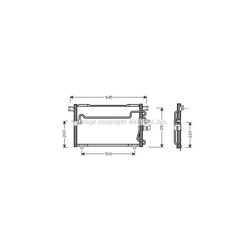 Condenseur, climatisation AVA QUALITY COOLING IS5024
