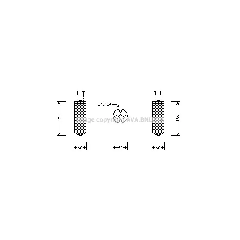 Filtre déshydratant, climatisation AVA QUALITY COOLING ISD029