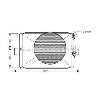Radiateur, refroidissement du moteur AVA QUALITY COOLING IV2024