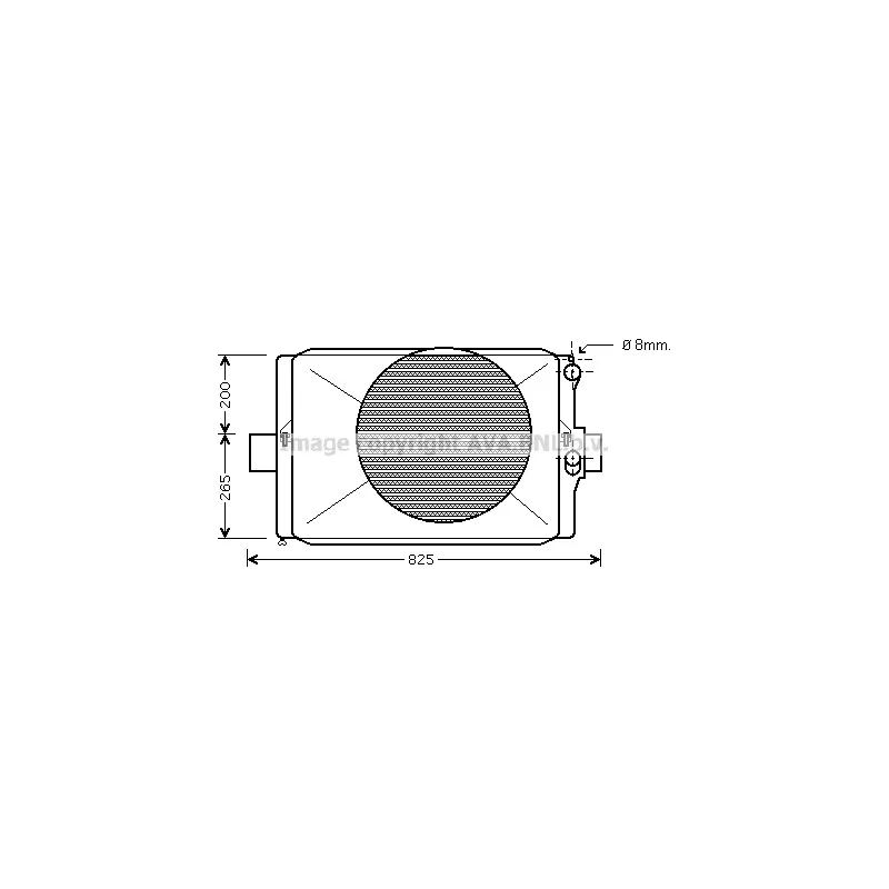Radiateur, refroidissement du moteur AVA QUALITY COOLING IV2024