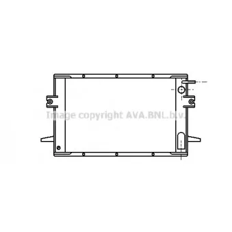 Radiateur, refroidissement du moteur AVA QUALITY COOLING IV2028