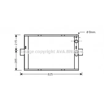 Radiateur, refroidissement du moteur AVA QUALITY COOLING IV2062