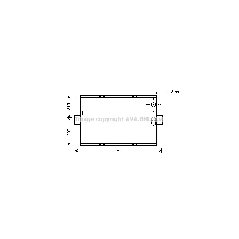 Radiateur, refroidissement du moteur AVA QUALITY COOLING IV2062