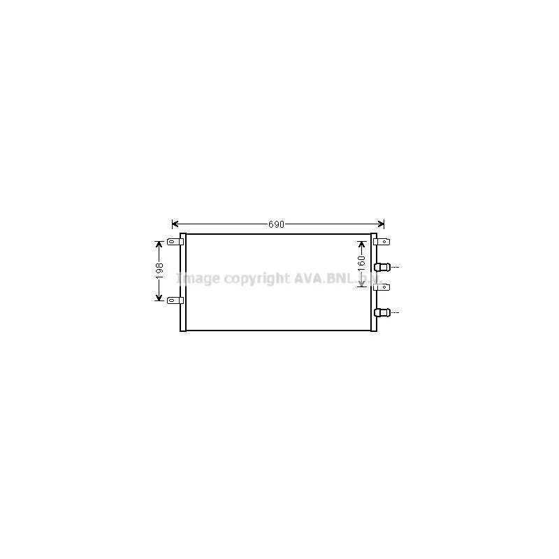 Radiateur, refroidissement du moteur AVA QUALITY COOLING IV2131