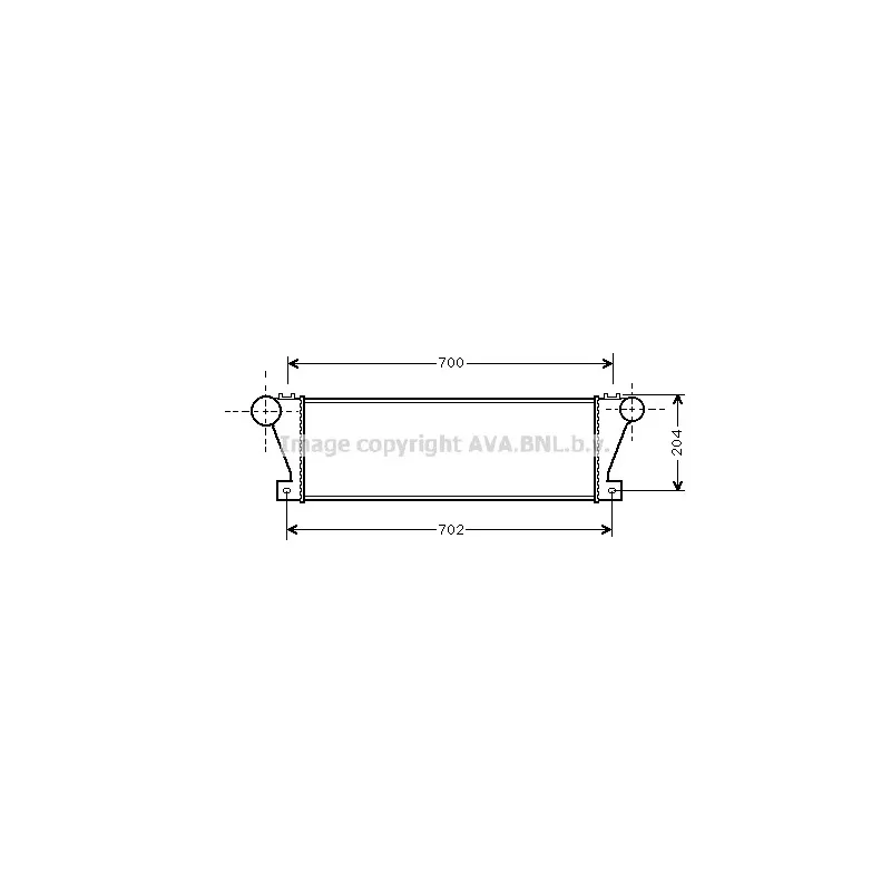 Intercooler, échangeur AVA QUALITY COOLING IV4021