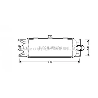 Intercooler, échangeur AVA QUALITY COOLING IV4100