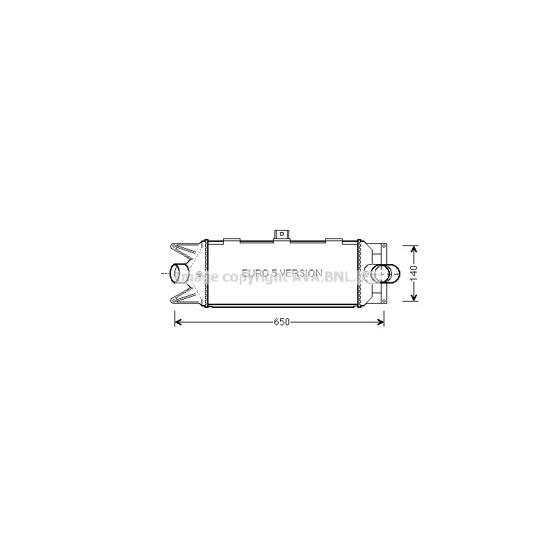 Intercooler, échangeur AVA QUALITY COOLING IV4100
