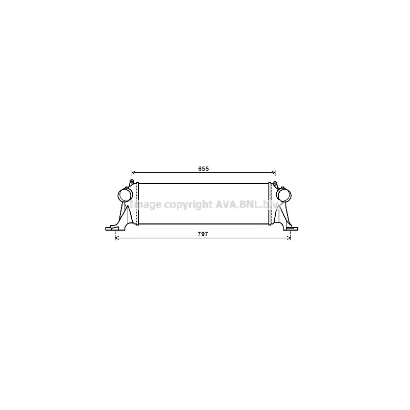 Intercooler, échangeur AVA QUALITY COOLING IV4132