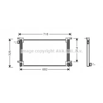 Condenseur, climatisation AVA QUALITY COOLING IV5044