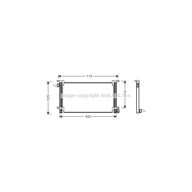 Condenseur, climatisation AVA QUALITY COOLING IV5044