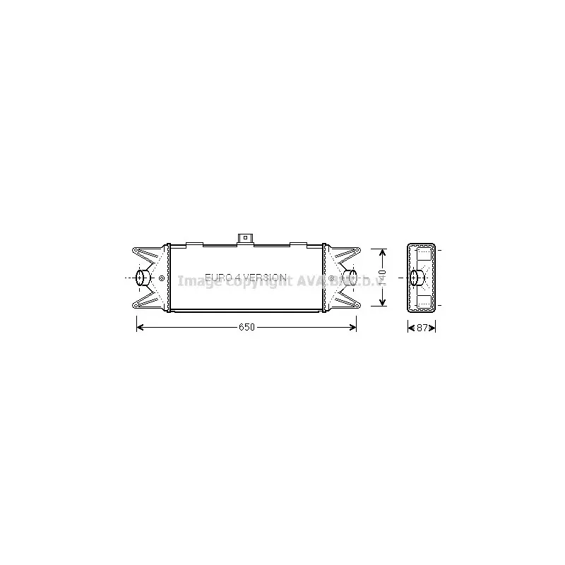 Intercooler, échangeur AVA QUALITY COOLING IVA4045