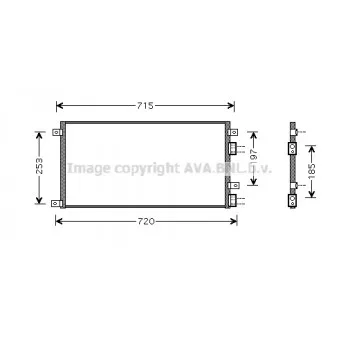 Condenseur, climatisation AVA QUALITY COOLING IVA5058