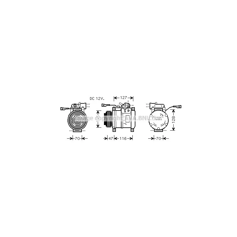 Compresseur, climatisation AVA QUALITY COOLING IVK076