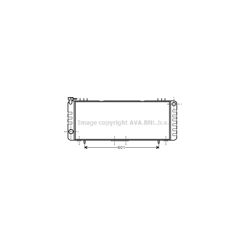 Radiateur, refroidissement du moteur AVA QUALITY COOLING JE2001