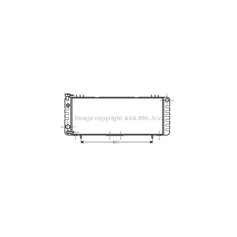Radiateur, refroidissement du moteur AVA QUALITY COOLING JE2002
