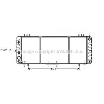 Radiateur, refroidissement du moteur AVA QUALITY COOLING JE2013