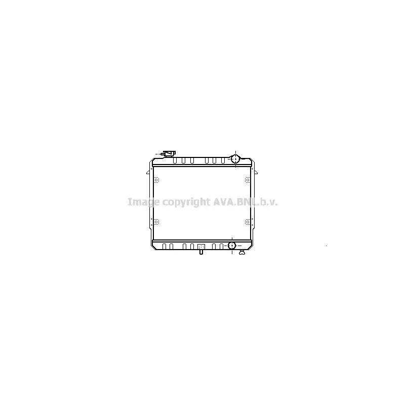 Radiateur, refroidissement du moteur AVA QUALITY COOLING JE2033