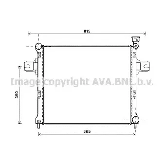 Radiateur, refroidissement du moteur AVA QUALITY COOLING