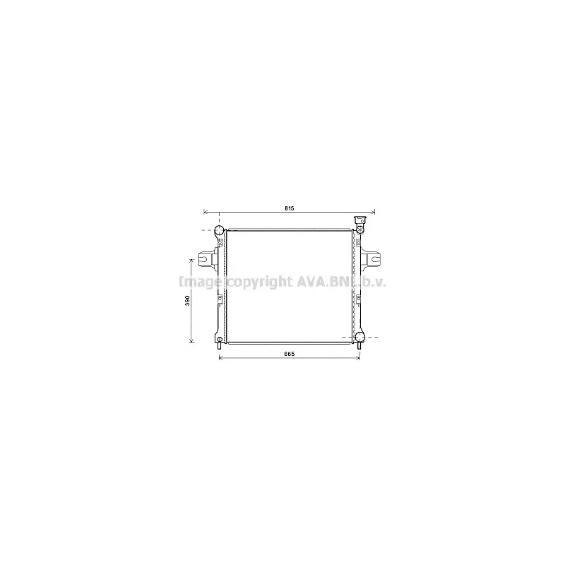 Radiateur, refroidissement du moteur AVA QUALITY COOLING JE2058