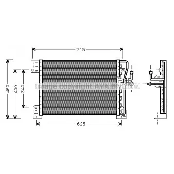 Condenseur, climatisation AVA QUALITY COOLING JE5005
