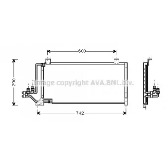 Condenseur, climatisation AVA QUALITY COOLING JE5006