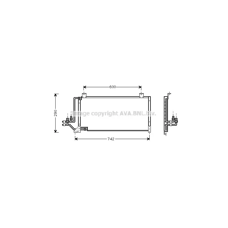 Condenseur, climatisation AVA QUALITY COOLING JE5006