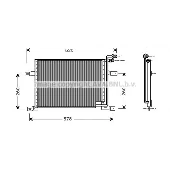 Condenseur, climatisation AVA QUALITY COOLING