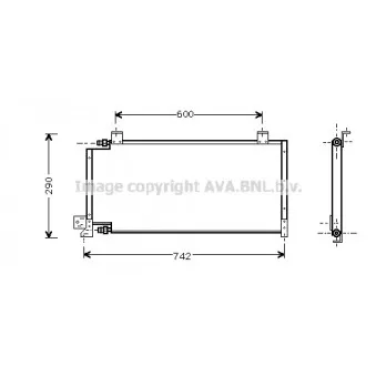 Condenseur, climatisation AVA QUALITY COOLING JE5011