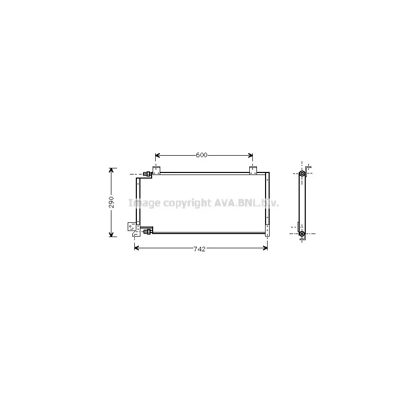 Condenseur, climatisation AVA QUALITY COOLING JE5011