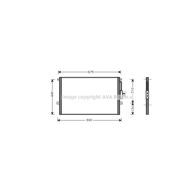 Condenseur, climatisation AVA QUALITY COOLING JE5018