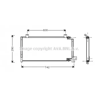 Condenseur, climatisation AVA QUALITY COOLING JE5021