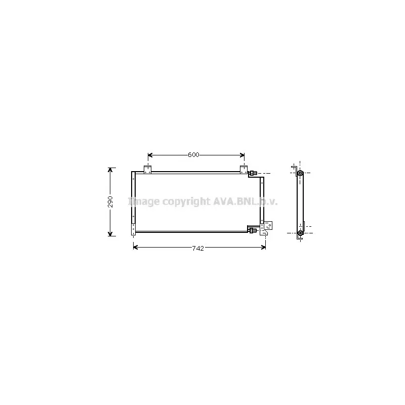 Condenseur, climatisation AVA QUALITY COOLING JE5021